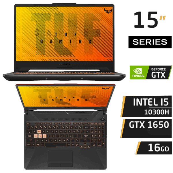 PC Portable Gamer ASUS TUF F15 FX506LHB-HN359 i5-10300H 16GB 512GB GTX1650 4GB 144Hz
