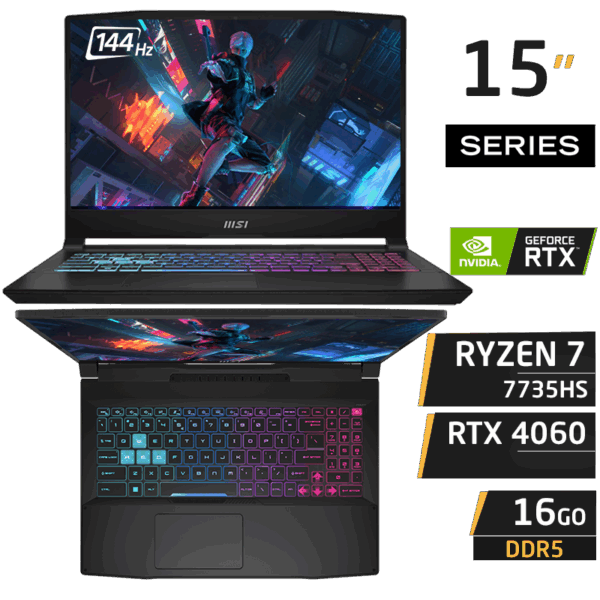 MSI Bravo 15 R7 7735HS RTX 4060 16GB 512GB
