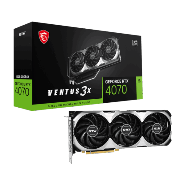 MSI GeForce RTX 4070 VENTUS 3X OC 12GB GDDR6X DLSS3