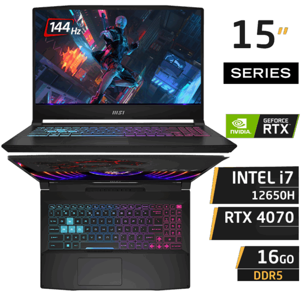 MSI Katana 15 B12V i7-12650H RTX 4070 16GB 512GB 15.6″