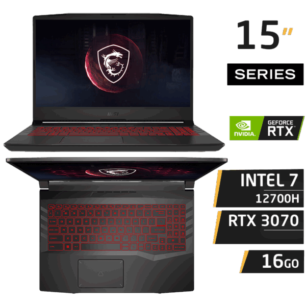 PC Portable Gamer MSI Pulse GL66 12UGK i7-12700H 16GB 1TB Gen 4 RTX 3070 8GB Titanium Gray