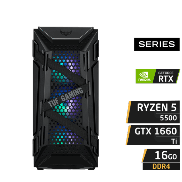 PC Gamer 301BIRD RYZEN 5 5500 16GB Nvidia GTX 1660 TI 6GB