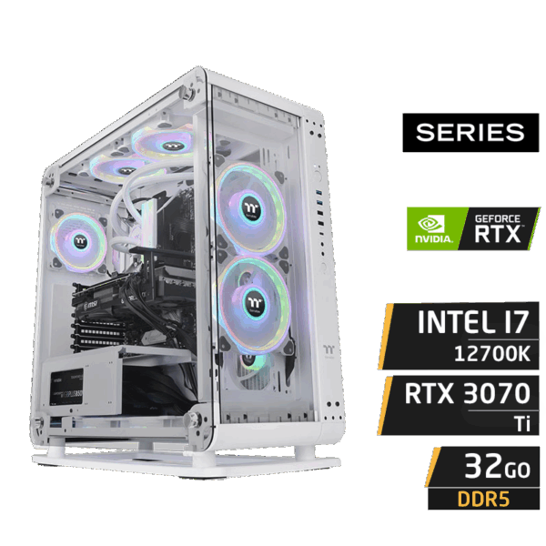 PC Gamer AERO F12 i7-12700KF 32GB DDR5 RTX 3070Ti Nvme 1To