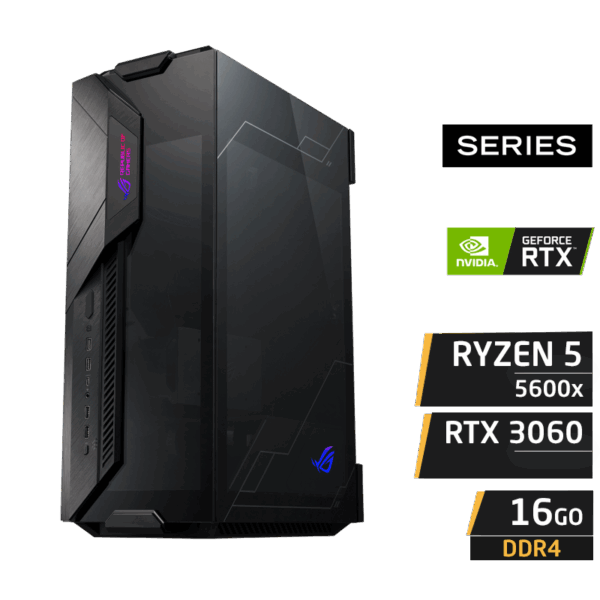 PC Gamer AIRBIRD RYZEN 5 5600x 16GB Nvidia RTX 3060 12GB Wi-Fi 6 + BT 5.2