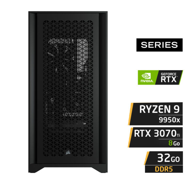 PC GAMER WARBIRD X9 PRO – R9 9950X / RTX3070ti / 32Go / 1To